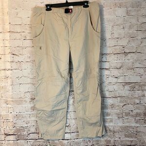 The North Face Hiking Active Cropped Loose Fit Pants Womens Zip Cargo Size Large
